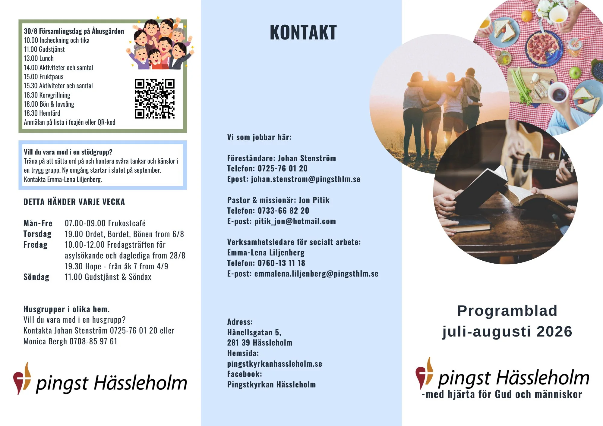 Församlingsblad juli–augusti 2026, sida 1